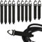10PCS Heavy Duty Storage Straps, Hook and Loop Extension Cord Holder Organizer with Triangular Buckle to Hang on Walls for Cables Wires Rope Hoses, Extension Cord Storage for Home, Garage or Workshop