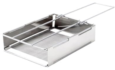 WEKADRIN Rejilla De Acero Inoxidable Asar y Hornear Pan Diseño Plegable Para Camping y Barbacoa Casa