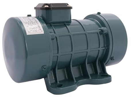 HOARLICN Vibrationsmotor, Betonrüttler Rüttelplatte 2840 U/Min 35 X 20 X 22cm mit 1m Netzkabel 150kg Aluminium-Legierung mit Stabile Basis fur Bergbau, Metallurgie, Kohle (370, Watt)