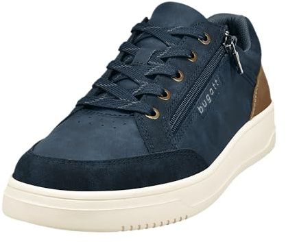 bugatti man Herren sportliche Schnürer, Männer Schnürhalbschuhe,Schnuerung,Freizeit,leger,schnürschuhe,Sneaker,Men,Dark Blue (4100),46 EU/EU UK