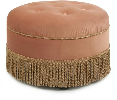 Jennifer Taylor Home Yolanda Ottomane Orange, Small