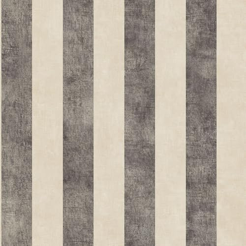 SD36157 - Stripes & Damasks Brown Cream Stripes Galerie Wallpaper
