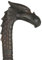 ART-CRAFT edler eleganter dekorativer Luxus Holzstock Gehstock Spazierstock Wanderstock mit handgeschnitztem Griff Motiv Drache