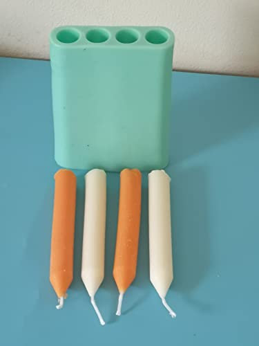 4-Cavity Genuine Silicone Mould for Pillar Candle Casting Authentic UK Stock (4-Cavity)
