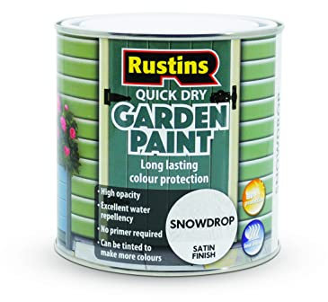 RUSTINS GAPSN750 Quick Dry Garden Paint Snowdrop 750ml