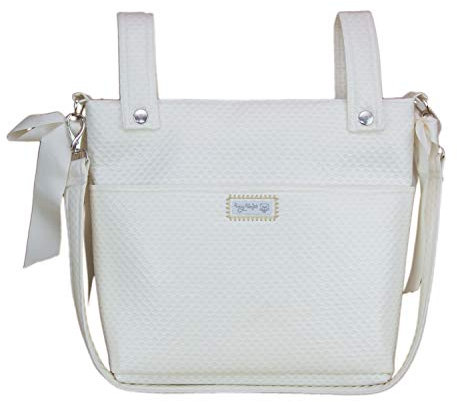 Bolso para Silla de Paseo - Talega para silla de Paseo Rosy Fuentes- Incluye Asa larga para el hombro, bolsillos interiores y lazos - Limpieza Sencilla 0-beige