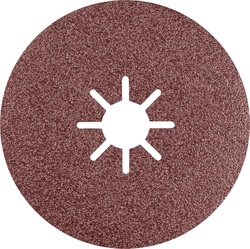 Bosch Professional 25x Expert R781 Prisma Ceramic Fiberscheiben (für Stahl, Edelstahl, Ø 180 mm, Körnung 80, Zubehör Kleiner Winkelschleifer)