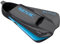 Seac Shuttle - Aletas cortas de natación 100% silicona para entrenamiento cardiovascular y de fuerza, unisex, para adulto, color negro y azul, talla 34/35