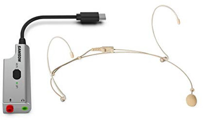 Samson - LMU1 - Bundle Microfono Lavalier Broadcast e adattatore audio USB (LM8 + UP1)