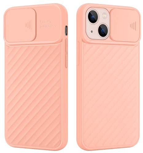 Cadorabo Hülle kompatibel mit Apple iPhone 13 Schutzhülle TPU Silikon Case mit Kameraschutz Slim Kratzfest Weiche Gummi mit Rundumschutz Case Hülle für iPhone 13 in Rosa