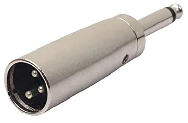 CableStop® MONO 6.35mm 1/4 Male Jack Plug to 3 Pin XLR Male Amp Mic Audio Cable Adapter