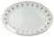 Lot de 2 plats ovales en porcelaine et céramique plaqué or