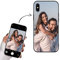 Yoedge Personalisierte Handyhülle für Apple iPhone X Hülle Selbst Gestalten mit Eigenem Foto Bild Text Personalisiert Case Individuelle Geschenk Schutzhülle Schwarz Cover für iPhone X 5,8