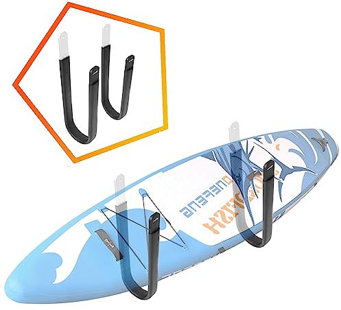 Onefeng Sports Surfboard Aufbewahrung Rack Surfboard Wandregal Surfboard Wandhalterung - Als Display Hintergrundwand zu Hause für Shortboards und Longboards (Surfboard Wall Rack) (SUP geeignet)