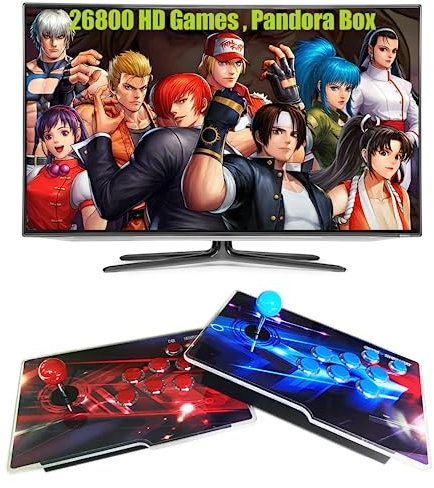 Akaxi Pandora Box Console 32000 Giochi Arcade in 1, macchina da gioco retrò per TV PC proiettore, supporta fino a 4 giocatori, uscita Full HD, ricerca, salva, nascondi, elenco preferiti (29800 giochi
