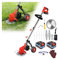 Tondeuse de Jardin électrique sans Fil Tondeuse à Gazon Tondeuse à Gazon électrique sans Fil Taille-haie Réglable Handheld Garden Power Élagage avec Roue améliorée Outil de Tondeuse à Gazon à Batter