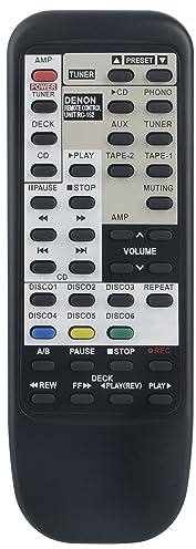 ALLIMITY RC-152 Fernbedienung Fit for Denon CD Player PMA-480R PMA-735R | PMA-880R PMA-425R TU-580RD PAM-680R