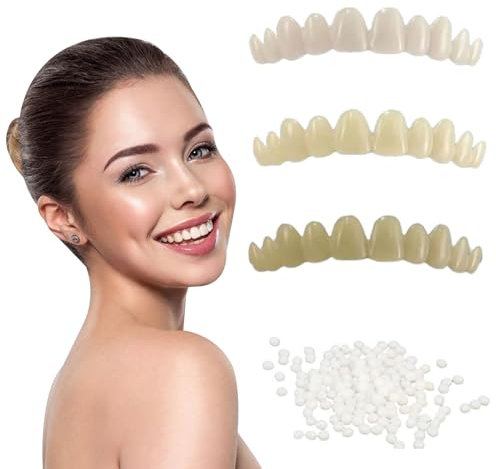 Immédiat Prothèses Dentaires,Prothèse Dentaire Cosmétique,Dent de Placages Dentaires Instantanées,Dents Haut Bas Prothèses Dentaires Accolades,Couvrir Dents Manquantes,Prothèses Sourire Parfait
