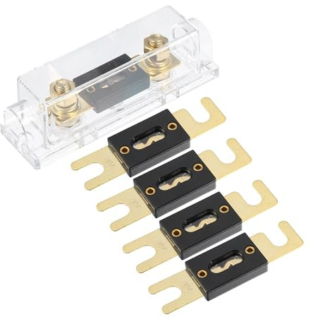 QUARKZMAN 1 Set Cavo Auto 1/0 2 4 AWG Portafusibili ANL con 5 fusibili ANL da 275A