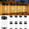 btfarm 8 Stück Solar Wandleuchte Aussen, IP65 Wasserdichte Solarlampen für Außen Wand LED Solarleuchten Solar Aussenleuchte Garten Lampe Zaun Beleuchtung Solarlicht Outdoor Wandlampe, Warmweiß