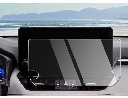 CDEFG Kompatibel mit Toyota RAV4 2023 2024 Facelift Navigation Schutzfolie Tempered Glas 9H Kratzfest 10,5 Zoll GPS Displayschutzfolie Auto Navi Folie RAV4 2024 Zubehör