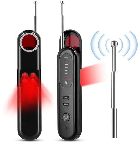 UPROZIL Wanzen Detektor,RF Versteckte Kamera Detektor,Anti-Aufnahme Detektoren Signal Bug Detector für Spycam GPS GPM,Handy Störsender für Versteckte Kamera Tracker Locator Heim Büro Reisen Hotel