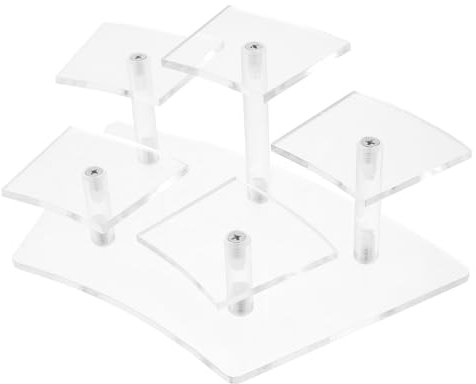 RORPOIR Household Desktop Display Rack Multi Organizer Stand for Perfume Figurines and Ornaments Versatile Riser Shelf for Home Décor and Desktop Use