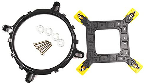 MinnowXY Soporte para ventilador de CPU, radiador, ventiladores de refrigeración de PC, soporte estable y práctico, fácil de instalar para LGA775 115X 1366 de plástico