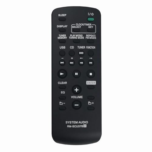 RM-SCU37B - Telecomando di ricambio per sistema audio Sony MHCEX700 MHC-EX700 MHCEX900 MHC-EX900 SS-SH2000 CMT-BX3 HCD-CBX3 HCD-BX30R LBT-SH2000 RM-SCU37 CMT-FX200 MHC-EX99 MHC-EX99 MHC-EX99 C-EX88