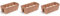 Stolmet Crown Balcony Rail Planter Set of 3 – Hanging Flower Pots for Balcony Railings, UV-Resistant Plastic, 3 Sizes: 7L, 12L, 18L - Available in White, Terracotta, Anthracite (Terracotta, 18 Litres)