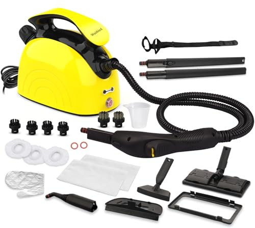 Waitbird Pulitore a Vapore Multiuso, Pulitore a Vapore Ecologico e Sicuro, Grande Capacità, 21 Accessori, Ideale per Pulire Pavimenti, Mobili, Piastrelle e Auto