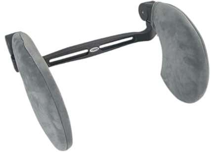 Dickly Autositze Kissen Kopf Nackenstütze Atmungsaktiv Weich und Bequem Schlaf Kopfstütze Schlafkissen für Autositz mit Bar Kinder, Grau