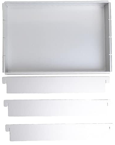Brownie Pan with Dividers - Cake Mold Square, Adjustable Foldaway Cake Pan | Silicone Cake Mould Tin, Brownie Pan with Removable Dividers for Chocolate Cake Baking Tray Kitchen