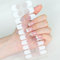 Virellay 22 Stück French Nagelfolie UV Gel Nagelfolie - Full Cover UV Gel Nagelfolie - Rosa & Weiß Nail Stickers -Nagelfolie Selbstklebend für Frauen Mädchen Nagelkunst