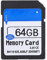 Culnflun Memory Card, High Speed Micro SD Card Adapter Media Photos Music Files Storage Sim for Elite Pro MP3 MP4 Camera SLR Game Machine Plug Speaker Loud Speaker (64G)