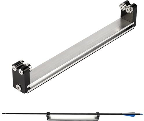 AFOLOREET Pfeilspinner-Tester, Bogenschießen, quadratisches Werkzeug mit Wirbelsäule, Geradheitsmesser, Flügelrolle und Breitkopf-Drehprüfer, für Pfeilbau- und Wartungswerkzeuge