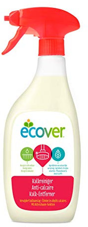 Ecover Kalkreiniger (500 ml), nachhaltige Sauberkeit mit pflanzenbasierten Inhaltsstoffen, kraftvoller Reiniger gegen Kalkablagerungen im Bad