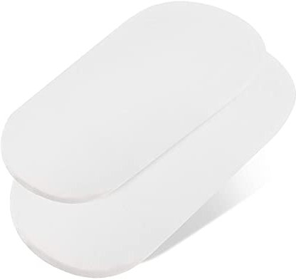 Dudu N Girlie Moses Basket Sheets 36 x 75 cm Cotton | Cradle Fitted Sheets Jersey Soft Bassinet Bedsheet Hypoallergenic Elasticated Breathable Pram Fitted Sheets (Pack of 2, White)