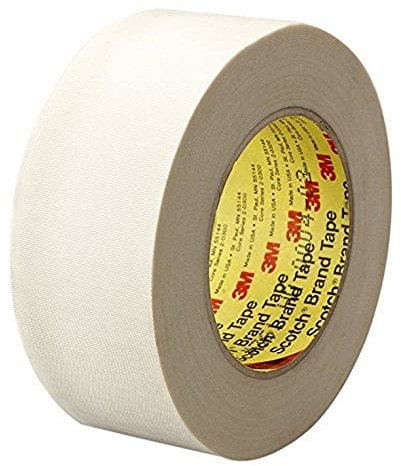 3M Glasgewebeklebeband 361 – Hitzebeständiger Glasgewebeklebefilm mit Silikonklebstoff in Weiß, 25mm x 55m, 0,17mm – 36-er-Pack