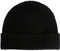Graham Cashmere Herren Beanie aus reinem Kaschmir, gerippt, Pure Black, Einheitsgröße