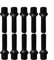 10 Radschrauben Radbolzen schwarz Kugelbund M14x1,5 55mm