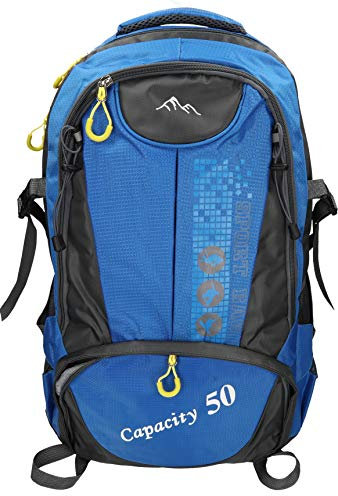 Betz Rucksack Wanderrucksack Damen Herren Reise und Camping Freizeitrucksack 3 Taschen Volumen 28 Liter Capacity II Farbe blau