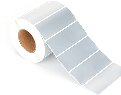 KINGLAKE 1000 Stück Polyester Etiketten, 80 x 30 mm Etiketten Selbstklebend zum beschriften, Etiketten Wasserdichte -Etiketten zur Kennzeichnung von Marmeladengläsern, Flaschen, Gemüse, Preisen