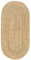 HAMID - Jute-Teppich Alhambra Oval Natural Color, 100% handgemachter Jutefaser-Teppich, für Wohnzimmer, Schlafzimmer, Dekoration, (70x140cm)