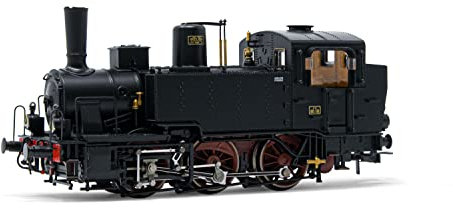 Rivarossi FS, Dampflokomotive Gr. 835, Öllampen, seitliche Wassertanks mit Nieten, Epoche III-IV