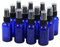 Topsky Flacon Spray Vide Verre 30ml - Lot de 12 Bouteilles Pulvérisateurs en Verre avec Entonnoir pour Parfum et Huiles Essentielles (Bleu)