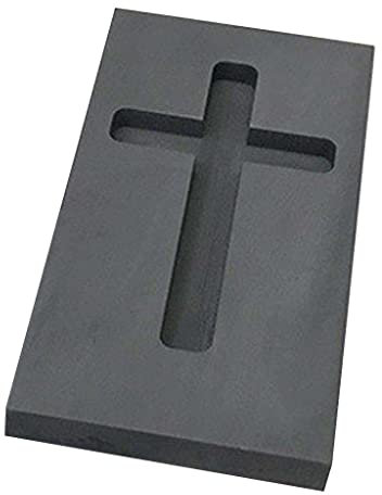 CUTICATE 1 Kg Gold Silber Graphit Barren Form Schmelztiegel Zum Schmelzen Gießen Raffinieren - Schwarz, Kreuz