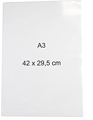 5 Stück A3 42x29,7cm Klarsichthüllen magnetisch