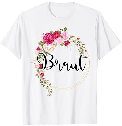 Damen Braut Bride Brautjungfern JGA Party Hochzeit T-Shirt