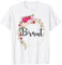 Damen Braut Bride Brautjungfern JGA Party Hochzeit T-Shirt